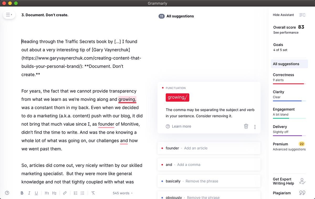 Grammarly Screenshot