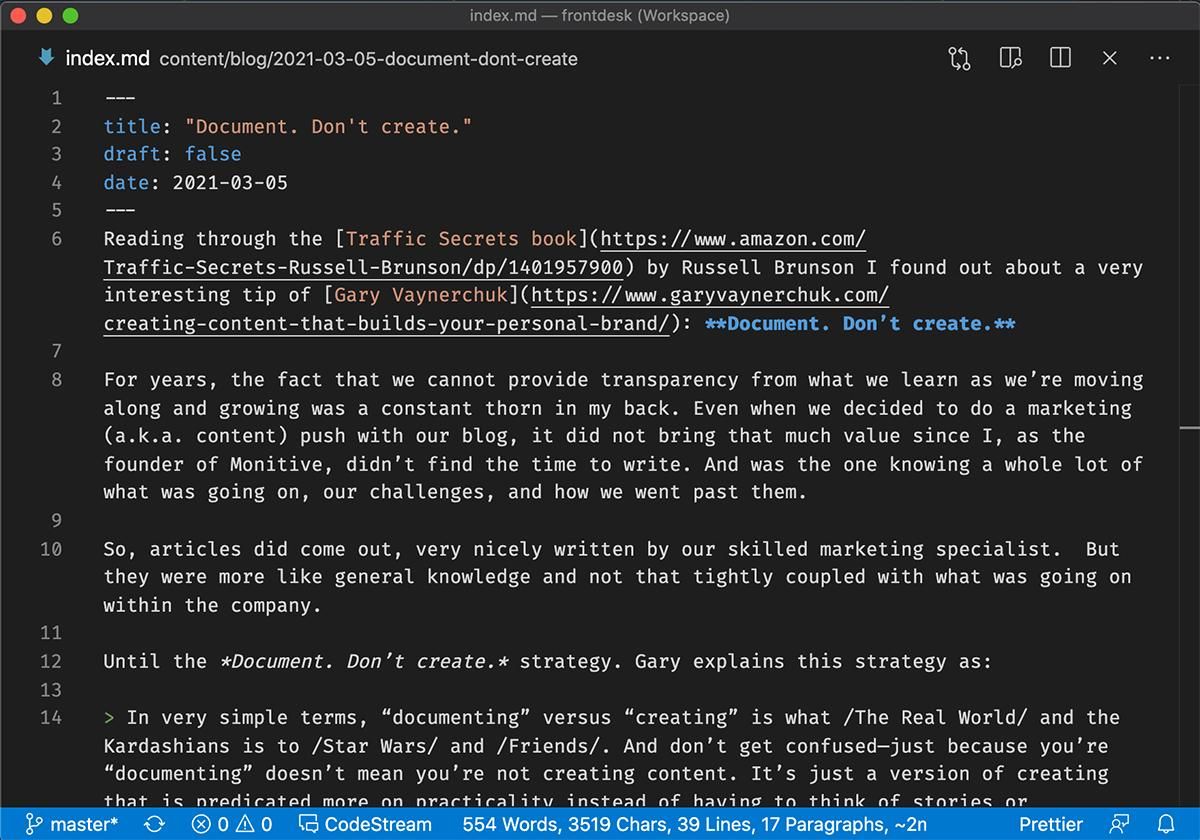 VSCode Screenshot