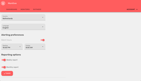 Weekly and Monthly Reporting Preferences